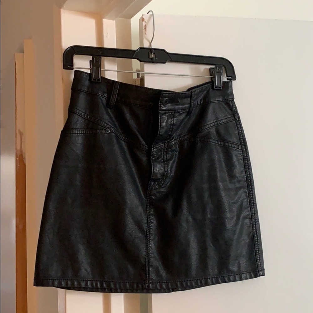 Leather Mini Skirt